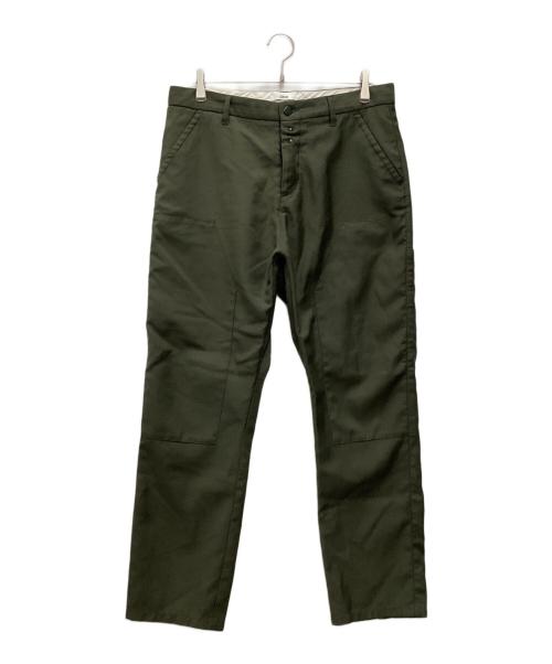 OAMC（オーエーエムシー）OAMC (オーエーエムシー) ダブルニーパンツ　2015AW オリーブ サイズ:SIZE 83.5cm (W33)の古着・服飾アイテム