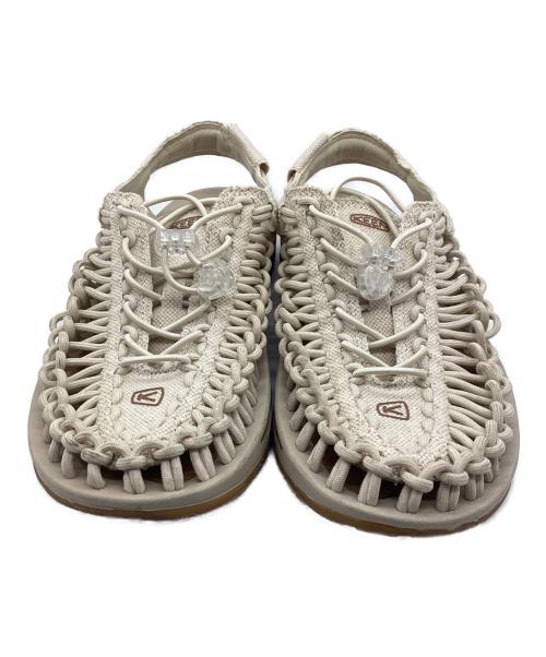 KEEN（キーン）KEEN (キーン) サンダル ユニークキャンバス ホワイト サイズ:SIZE 24.5cmの古着・服飾アイテム