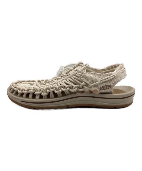KEEN（キーン）KEEN (キーン) サンダル ユニークキャンバス ホワイト サイズ:SIZE 24.5cmの古着・服飾アイテム
