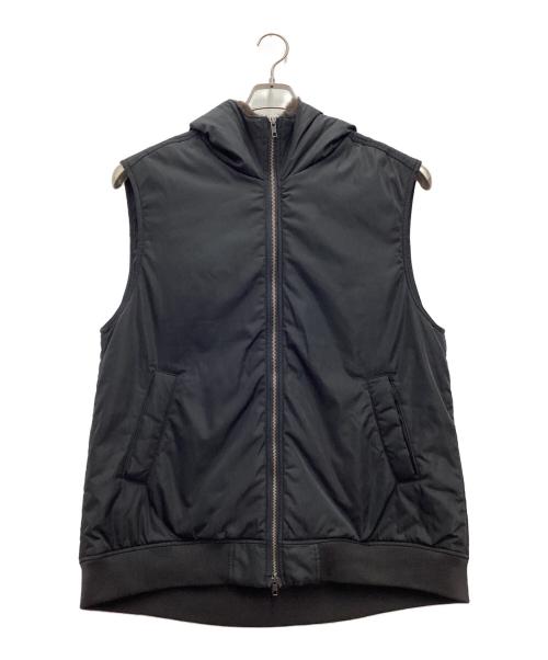 chignon（シニヨン）chignon (シニヨン) フードZIPモッズベスト ブラック サイズ:SIZE Freeの古着・服飾アイテム