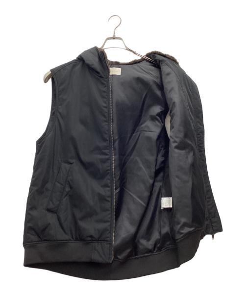 chignon（シニヨン）chignon (シニヨン) フードZIPモッズベスト ブラック サイズ:SIZE Freeの古着・服飾アイテム
