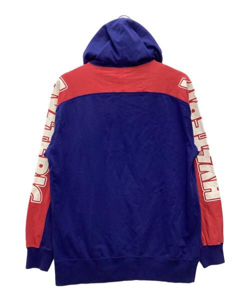 Hysteric Glamour（ヒステリックグラマー）Hysteric Glamour (ヒステリックグラマー) プルオーバーパーカー ブルー×レッド サイズ:SIZE Lの古着・服飾アイテム