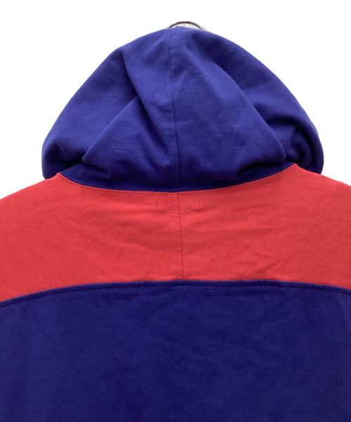Hysteric Glamour（ヒステリックグラマー）Hysteric Glamour (ヒステリックグラマー) プルオーバーパーカー ブルー×レッド サイズ:SIZE Lの古着・服飾アイテム