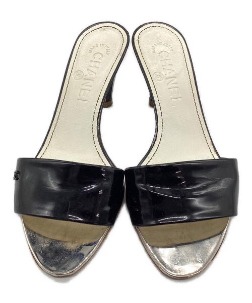 CHANEL（シャネル）CHANEL (シャネル) サンダル ブラック サイズ:SIZE 35 1/2の古着・服飾アイテム