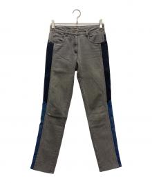 MM6 Maison Margiela（エムエムシックスメゾンマルジェラ）の古着「切替デニムパンツ」｜グレー×ブルー