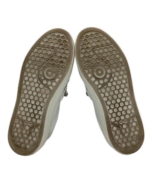 sergio rossi（セルジオロッシ）sergio rossi (セルジオロッシ) ホワイトレザースリッポンスニーカー ホワイト サイズ:SIZE 38の古着・服飾アイテム