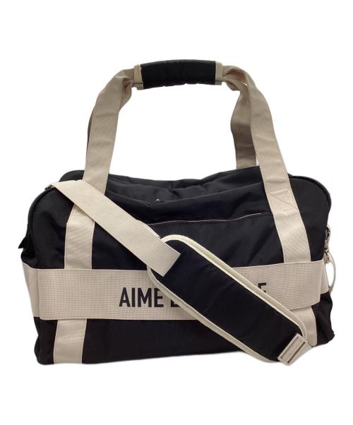 Aime Leon Dore（エメ レオン ドレ）Aime Leon Dore (エメ レオン ドレ) ダッフルバッグ Nylm Duffle Bag ブラック×ホワイトの古着・服飾アイテム