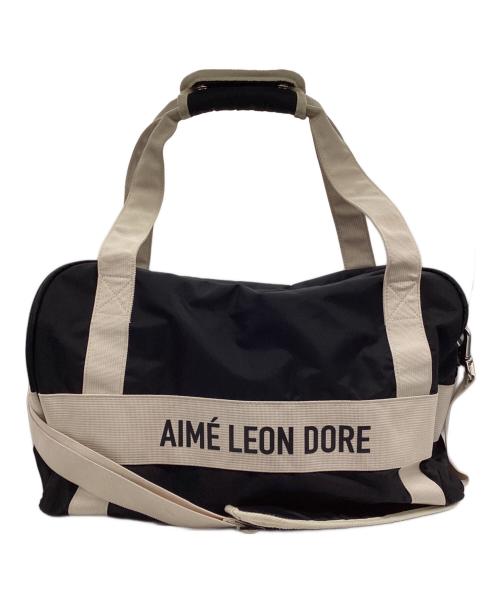 Aime Leon Dore（エメ レオン ドレ）Aime Leon Dore (エメ レオン ドレ) ダッフルバッグ Nylm Duffle Bag ブラック×ホワイトの古着・服飾アイテム