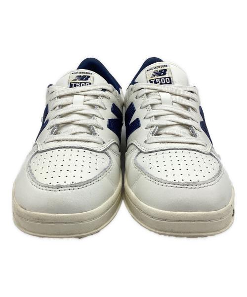 Aime Leon Dore（エメ レオン ドレ）Aime Leon Dore (エメ レオン ドレ) NEW BALANCE (ニューバランス) T500 Aime Leon Dore White Navy ホワイト×ネイビー サイズ:SIZE 26.5cmの古着・服飾アイテム