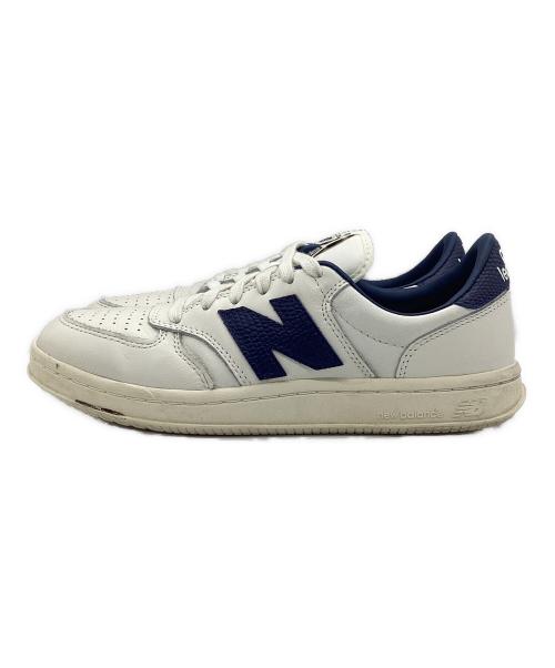 Aime Leon Dore（エメ レオン ドレ）Aime Leon Dore (エメ レオン ドレ) NEW BALANCE (ニューバランス) T500 Aime Leon Dore White Navy ホワイト×ネイビー サイズ:SIZE 26.5cmの古着・服飾アイテム