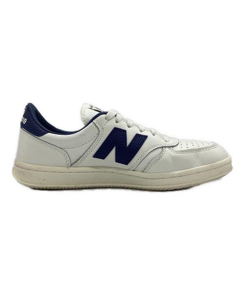 Aime Leon Dore（エメ レオン ドレ）Aime Leon Dore (エメ レオン ドレ) NEW BALANCE (ニューバランス) T500 Aime Leon Dore White Navy ホワイト×ネイビー サイズ:SIZE 26.5cmの古着・服飾アイテム