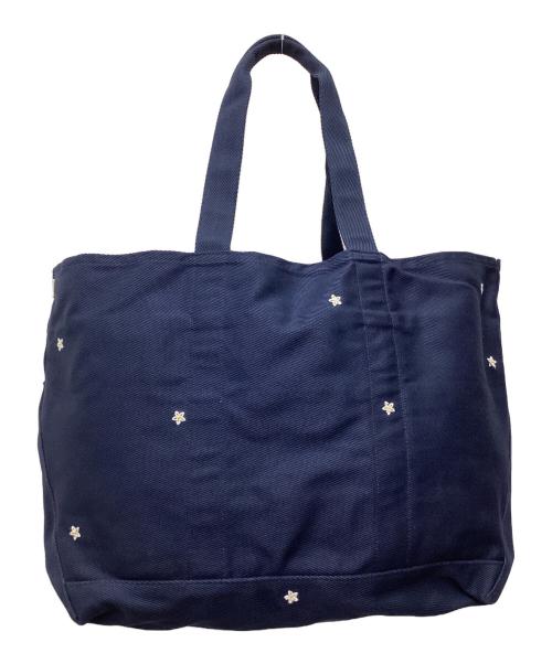 Aime Leon Dore（エメ レオン ドレ）Aime Leon Dore (エメ レオン ドレ) トートバッグ Floral Embroidered large canvas tote ネイビーの古着・服飾アイテム