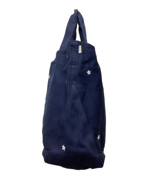 Aime Leon Dore（エメ レオン ドレ）Aime Leon Dore (エメ レオン ドレ) トートバッグ Floral Embroidered large canvas tote ネイビーの古着・服飾アイテム