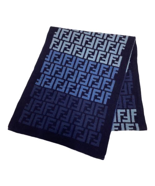 FENDI（フェンディ）FENDI (フェンディ) マフラー ネイビーの古着・服飾アイテム