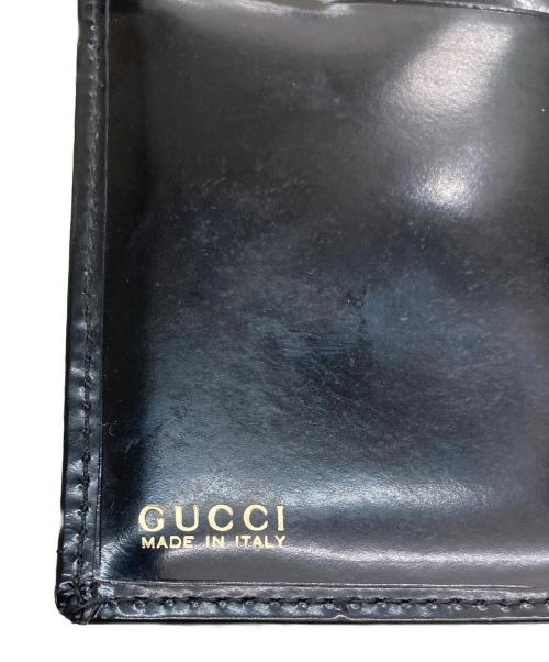 GUCCI（グッチ）GUCCI (グッチ) 2つ折り長財布 ブラックの古着・服飾アイテム