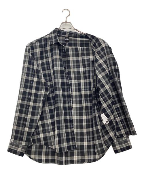 THE NORTH FACE（ザ ノース フェイス）THE NORTH FACE (ザ ノース フェイス) フラッシュドライチェックシャツ 長袖シャツ ブラック×グレー サイズ:SIZE XLの古着・服飾アイテム