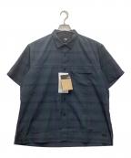 THE NORTH FACEザ ノース フェイス）の古着「ボルドチェックシャツ 半袖シャツ」｜ブラック