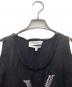 中古・古着 Yves Saint Laurent (イヴサンローラン) ノースリーブカットソー ラインストーンロゴ ブラック サイズ:SIZE S：12000円