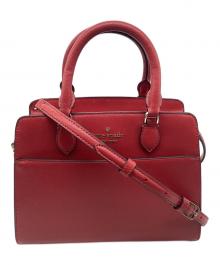 Kate Spade（ケイトスペード）の古着「2WAYバッグ 	マディソン スモール サッチェル」｜レッド