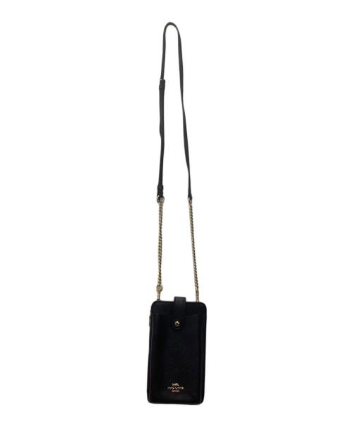 COACH（コーチ）COACH (コーチ) ショルダーポーチ ノース／サウス フォーン クロスボディ ブラックの古着・服飾アイテム