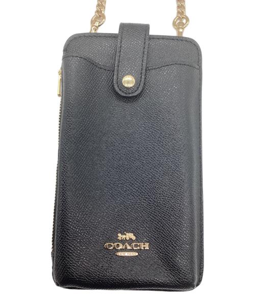 COACH（コーチ）COACH (コーチ) ショルダーポーチ ノース／サウス フォーン クロスボディ ブラックの古着・服飾アイテム