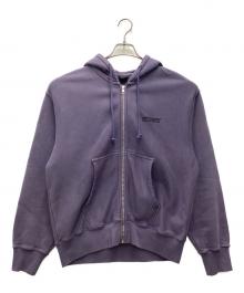 stussy（ステューシー）の古着「Jumbo Pigment Dyed ジップパーカー」｜ラベンダー