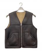 SUPREMEシュプリーム）の古着「Reversible Faux Shearling Work Vest ベスト」｜ブラウン