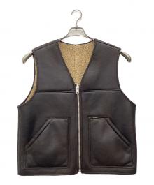 SUPREME（シュプリーム）の古着「Reversible Faux Shearling Work Vest ベスト」｜ブラウン