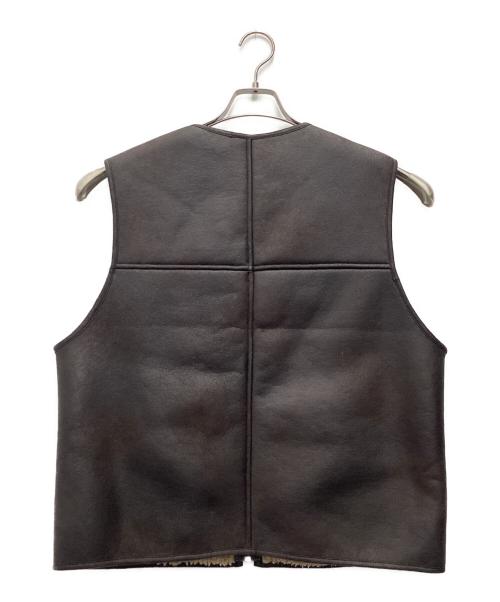 SUPREME（シュプリーム）Supreme (シュプリーム) Reversible Faux Shearling Work Vest ベスト ブラウン サイズ:SIZE Sの古着・服飾アイテム