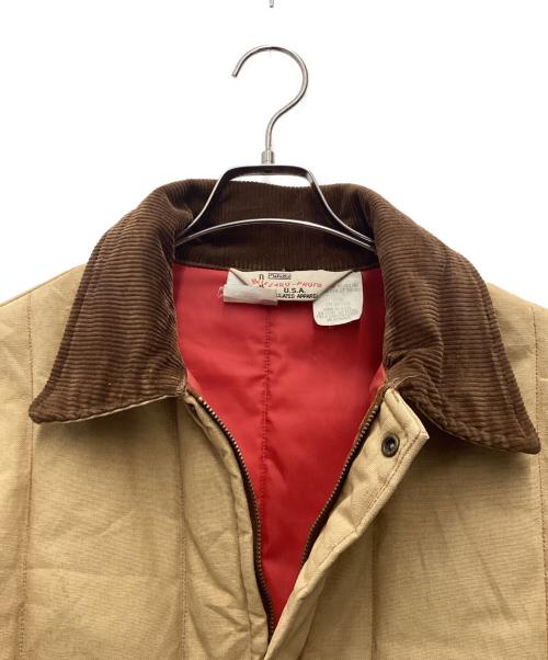 Walls（ウォールズ）Walls (ウォールズ) 中綿ダックジャケット 80s ベージュ サイズ:SIZE 不明の古着・服飾アイテム