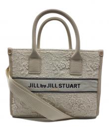 JILL STUART（ジルスチュアート）の古着「バンドオブスクエアトートバッグ」｜ベージュ