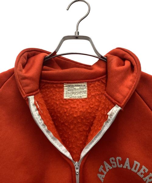 Champion（チャンピオン）Champion (チャンピオン) ジップパーカー 60s～ タタキ オレンジ サイズ:SIZE Mの古着・服飾アイテム