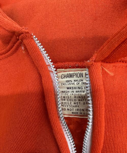 Champion（チャンピオン）Champion (チャンピオン) ジップパーカー 60s～ タタキ オレンジ サイズ:SIZE Mの古着・服飾アイテム