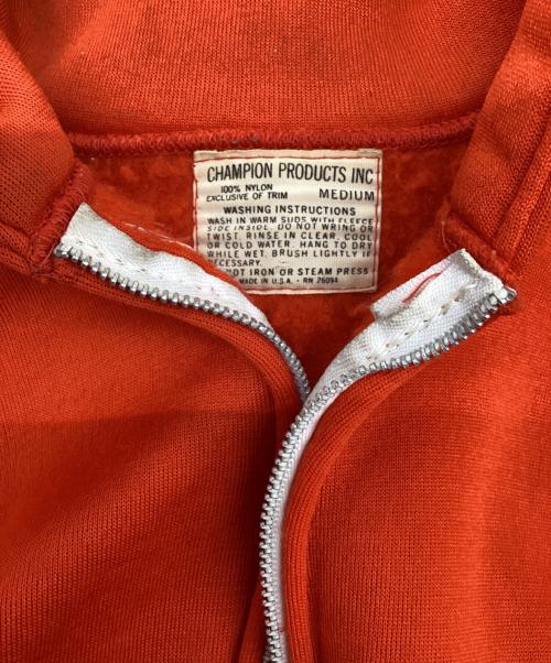Champion（チャンピオン）Champion (チャンピオン) ジップパーカー 60s～ タタキ オレンジ サイズ:SIZE Mの古着・服飾アイテム