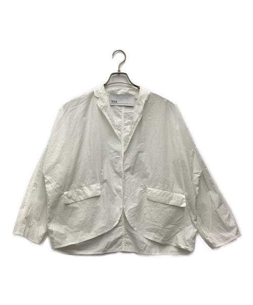 ticca（ティッカ）ticca (ティッカ) ハーフシャツジャケット ホワイト サイズ:SIZE Freeの古着・服飾アイテム