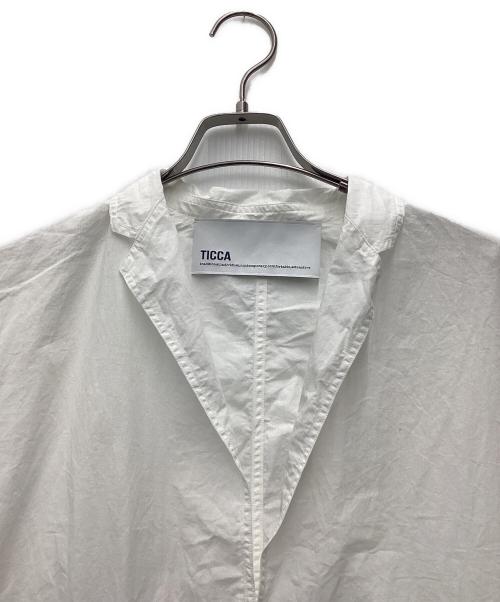 ticca（ティッカ）ticca (ティッカ) ハーフシャツジャケット ホワイト サイズ:SIZE Freeの古着・服飾アイテム