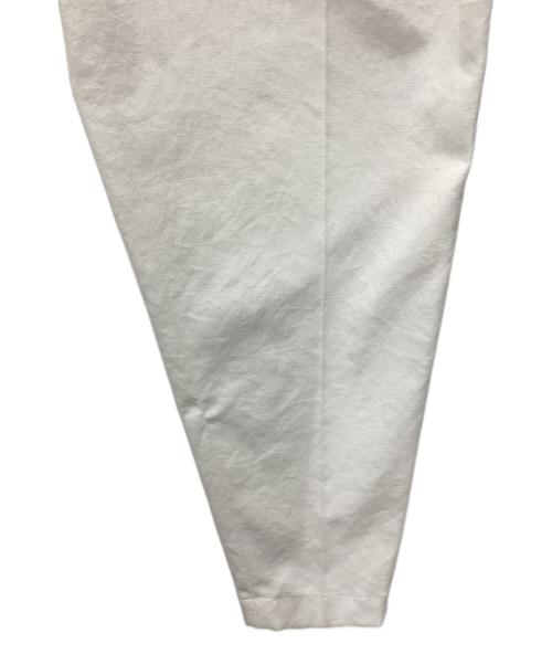 Curensology（カレンソロジー）Curensology (カレンソロジー) シェルタリングテーパードパンツ ホワイト サイズ:SIZE 36の古着・服飾アイテム
