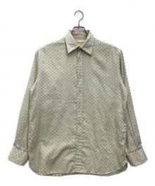 PERRY ELLIS（ペリーエリス）の古着「長袖シャツ」｜グリーン