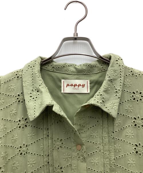 POPPY（ポピー）POPPY (ポピー) 半袖ワンピース グリーン サイズ:SIZE Sの古着・服飾アイテム