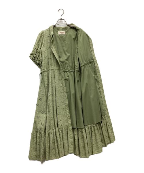 POPPY（ポピー）POPPY (ポピー) 半袖ワンピース グリーン サイズ:SIZE Sの古着・服飾アイテム