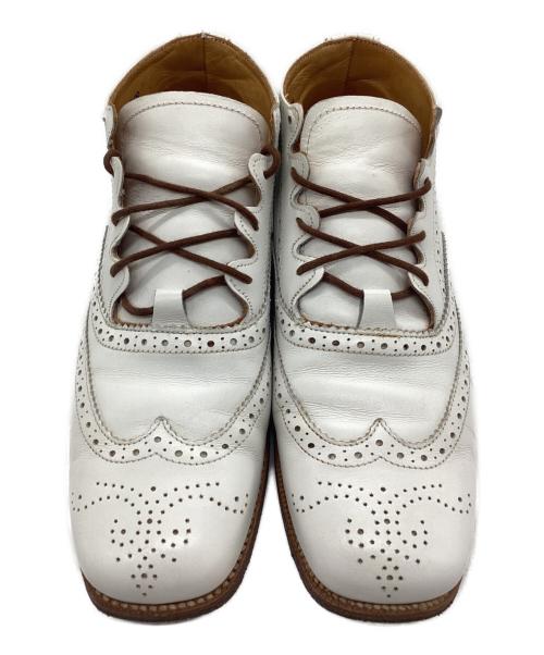 Tricker's（トリッカーズ）Tricker's (トリッカーズ) ウィングチップブーツ ホワイト サイズ:SIZE 22~23cmの古着・服飾アイテム