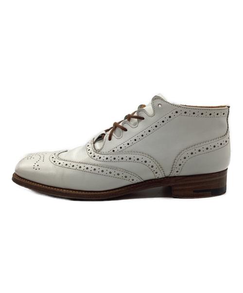 Tricker's（トリッカーズ）Tricker's (トリッカーズ) ウィングチップブーツ ホワイト サイズ:SIZE 22~23cmの古着・服飾アイテム