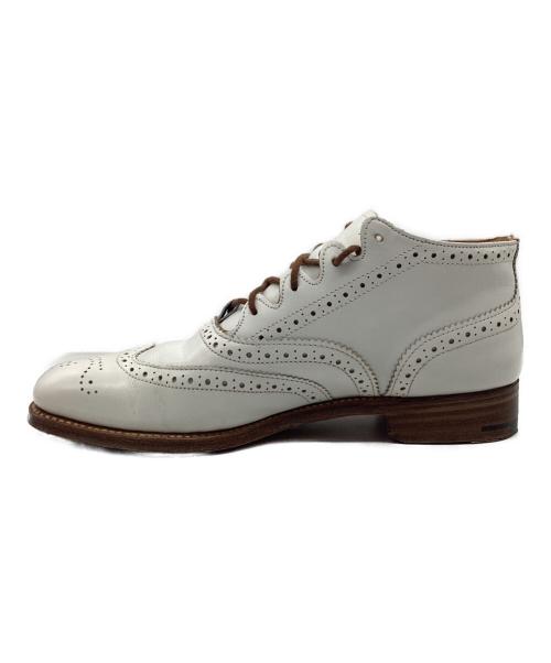 Tricker's（トリッカーズ）Tricker's (トリッカーズ) ウィングチップブーツ ホワイト サイズ:SIZE 22~23cmの古着・服飾アイテム