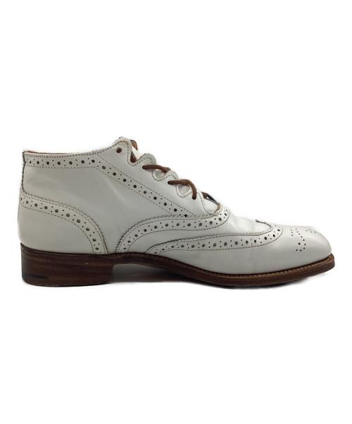 Tricker's（トリッカーズ）Tricker's (トリッカーズ) ウィングチップブーツ ホワイト サイズ:SIZE 22~23cmの古着・服飾アイテム