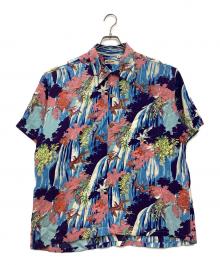 Sun Surf（サンサーフ）の古着「RAYON HAWAIIAN SHIRT “SWALLOW WILDLY FLUTTERING” アロハシャツ」｜スカイブルー