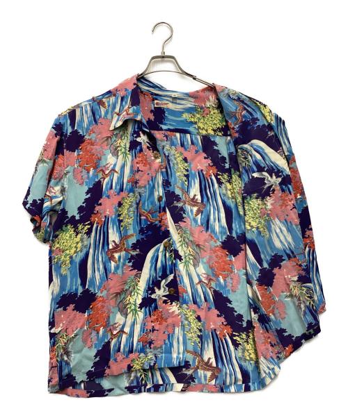 Sun Surf（サンサーフ）Sun Surf (サンサーフ) RAYON HAWAIIAN SHIRT “SWALLOW WILDLY FLUTTERING” アロハシャツ スカイブルー サイズ:SIZE XLの古着・服飾アイテム