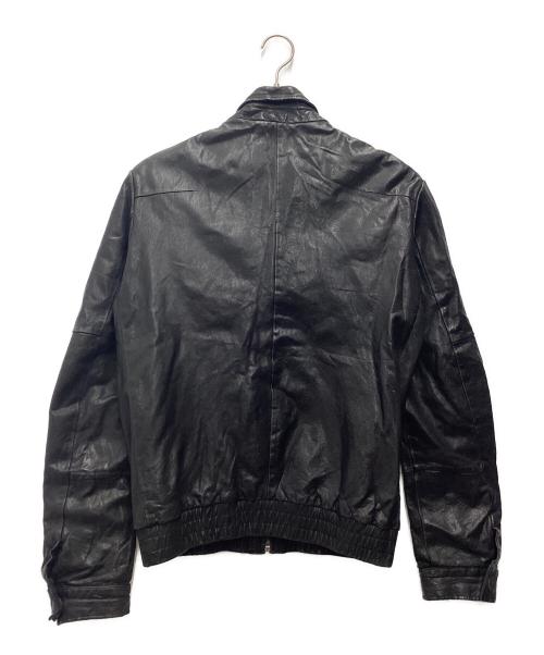 DIESEL Black Gold（ディーゼル ブラック ゴールド）DIESEL BLACK GOLD (ディーゼル ブラック ゴールド) シングルライダースジャケット ブラック サイズ:SIZE Lの古着・服飾アイテム