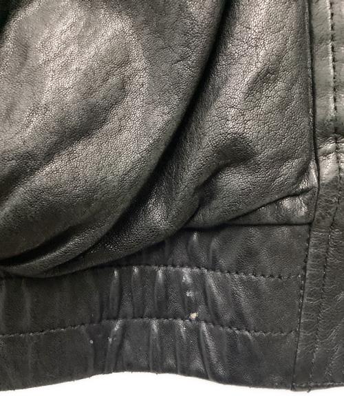 DIESEL Black Gold（ディーゼル ブラック ゴールド）DIESEL BLACK GOLD (ディーゼル ブラック ゴールド) シングルライダースジャケット ブラック サイズ:SIZE Lの古着・服飾アイテム
