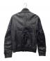 DIESEL BLACK GOLD (ディーゼル ブラック ゴールド) シングルライダースジャケット ブラック サイズ:SIZE L：15000円