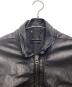 中古・古着 DIESEL BLACK GOLD (ディーゼル ブラック ゴールド) シングルライダースジャケット ブラック サイズ:SIZE L：15000円